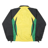 R-TEX Mens Yellow & Green Colourblock Zip Jacket M Polyester Blend Sports Logo