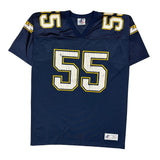 San Diego Chargers Logo Athletics Football Football Jersey - Large Navy Polyester