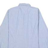 TOMMY HILFIGER Mens Blue Button-Down Shirt XL Classic Cotton Long Sleeve Smart