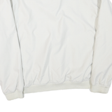 NIKE Mens White Polyester Blend V Neck Jacket XL Plain Casual Sportswear