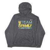NIKE Mens Black Hoodie L One Team Family Graphic Sports Sweatshirt
