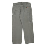 DICKIES Mens Regular Fit Straight Leg Denim Grey W36 L27 Workwear Zip Fly Pants