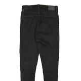 LEVI'S Womens Black Slim Skinny Denim Jeans W30 L29 Cotton Blend Zip