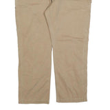 CARHARTT Mens Cotton Blend Beige Relaxed Straight Trousers W42 L30 Workwear