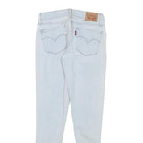 LEVI'S 711 Womens Slim Skinny Denim Light Blue W24 L25 Zip Fastening