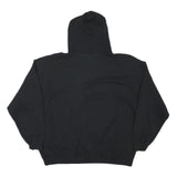 GILDAN Mens Black Coca-Cola Hoodie XL Cotton Blend Pullover Casual Sweatshirt