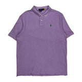 Ralph Lauren Polo Shirt - 2XL Purple Cotton