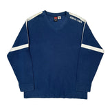 Maple Leafs Nike Long Sleeve T-Shirt - Large Blue Cotton