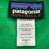 Synchilla Patagonia Fleece Jacket - Small Green Polyester