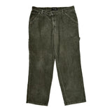 Denver Hayes Carpenter Pants - 35W 29L Gray Corduroy