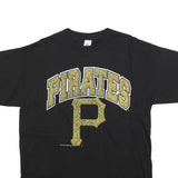 LOGO 7 Mens Black Pirates Graphic T-Shirt XL Short Sleeve Crew Neck Cotton Blend