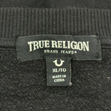 True Religion Graphic Long Sleeve T-Shirt - XL Black Cotton