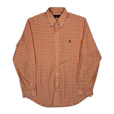 Ralph Lauren Checked Shirt - Large Orange Cotton