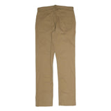 CHAPS Mens Cotton Blend Beige Regular Fit Straight Leg Trousers W32 L33