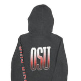 NIKE Mens Black Ohio State Zip Hoodie S OSU Logo Sportswear