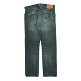 501 Levis Jeans - 35W 32L Blue Cotton