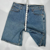 Levis Denim Shorts - 33W 10L Blue Denim