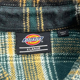 Dickies Checked Flannel Shirt - XL Black Cotton