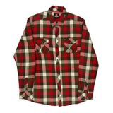 Quiksilver Checked Flannel Shirt - XL Green Cotton