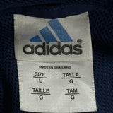 Adidas Windbreaker - Large Blue Polyester