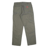 CARHARTT Mens Cotton Green Regular Straight Trousers W34 L32 Workwear Zip