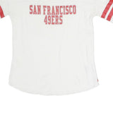 NFL Mens White & Red San Francisco 49ers Graphic T-Shirt L Short Sleeve Crew