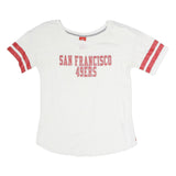 NFL Mens White & Red San Francisco 49ers Graphic T-Shirt L Short Sleeve Crew