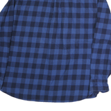 JACHS Mens Blue & Navy Check Shirt 2XL Button Long Sleeve Cotton Casual