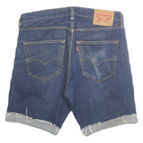 LEVI'S Mens Denim Blue Cut-Off Shorts M W33 Rolled Hem Casual Cotton Blend