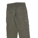 DICKIES Mens Regular Fit Straight Leg Denim Brown W32 L30 Workwear Zip Fly