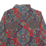 ALFRED DUNNER Womens Red Paisley Printed Shirt Long Sleeve Collared M Polyester