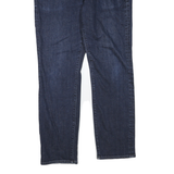 J.CREW Womens Dark Blue Regular Straight Denim Jeans W34 L30 Zip Cotton Blend