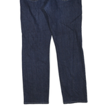 J.CREW Womens Dark Blue Regular Straight Denim Jeans W34 L30 Zip Cotton Blend