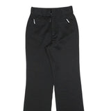 TEDDYS Girls Polyester Blend Black Embroidered Hem Regular Fit Straight Leg