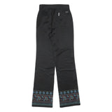 TEDDYS Girls Polyester Blend Black Embroidered Hem Regular Fit Straight Leg