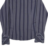 TED BAKER Mens Blue Striped Shirt M Cotton Casual Long Sleeve Button Shirt