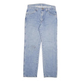 DICKIES Mens Regular Fit Straight Leg Denim Light Blue W32 L32 Cotton Blend Zip