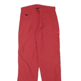 MAMMUT Womens Red Regular Fit Straight Polyester Blend Trousers W28 L32 Outdoor