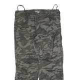 LS EAST Mens Cotton Blend Camouflage Regular Fit Straight Leg Trousers W40 L32