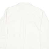 TOMMY HILFIGER Womens White Shirt UK 10 Cotton Blend Classic Button-Up