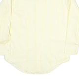 ROYAL KNIGHT Mens Yellow Shirt L Classic Cotton Blend Long Sleeve Formal Button