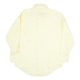 ROYAL KNIGHT Mens Yellow Shirt L Classic Cotton Blend Long Sleeve Formal Button