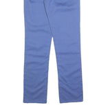 POLO RALPH LAUREN Womens Cotton Blend Blue Slim Straight Trousers W28 L30