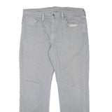 LEVI'S Mens Slim Grey Denim Jeans W36 L30 Cotton Blend Zip Classic Fit