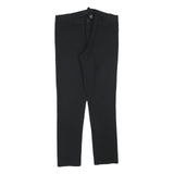 CALVIN KLEIN JEANS Womens Polyester Blend Black Slim Straight Trousers W32 L30