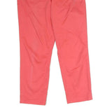 CALVIN KLEIN JEANS Womens Cotton Blend Coral Regular Straight Trousers W34 L27