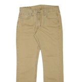 LEVI'S Mens Cotton Blend Beige Regular Straight Trousers W32 L30 Casual Everyday