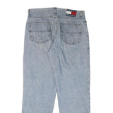 TOMMY HILFIGER Mens Jeans Blue Regular Straight Denim Light W34 L30 Classic Fit