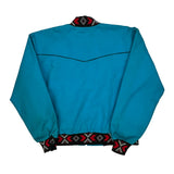 Tex Tan Unbranded Bomber Jacket - Large Blue Cotton