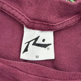 Butterfly Rusty Single Stitch T-Shirt - Medium Burgundy Cotton